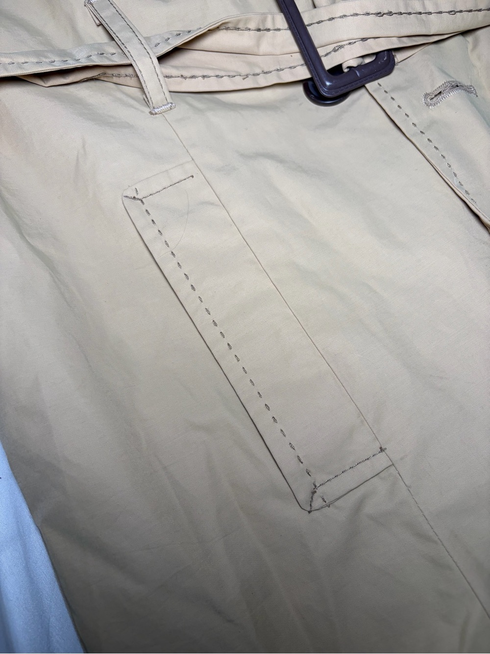 Jessica London Classic Tan Trench Coat Size 16 - Picture 9 of 11